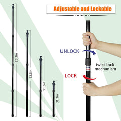AYAMAYA tarp poles heavy-duty aluminum rods for durable shelter support