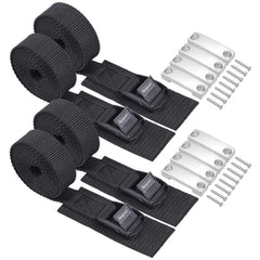 Ayaport battery tie-down strap kit front view demonstrates rugged hardware for secure RV mounting
