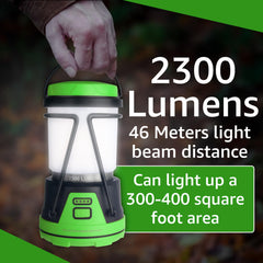 AYL rechargeable LED camping lantern waterproof design withstands rain and splashes during outdoor adventures