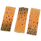 AYLIFU 3 PCS Fly Fishing Finger Protector - yellow fish skin pattern, front view