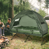 AYUYK 2-person foldable cot with tent elevated sleep above ground for camping