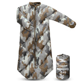 AZITREK T40 camo sleeping bag open shows roomy space for naps on adventures