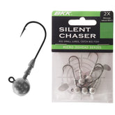 B Breakthrough Silent Chaser round-head lure with 1/8oz weight for stealthy casts.