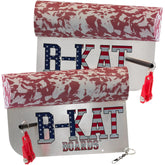 B-Kat Boards Freedom Red catfish planer side-view shows dual boards ready for trolling