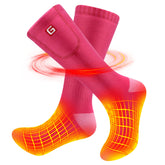 B Socks heated socks front heat zone in action provides winter warmth.