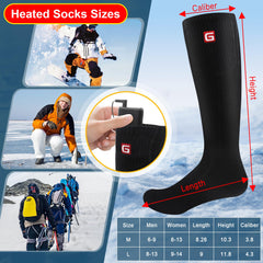 B Socks heated socks heat zones demonstrating quick warmth