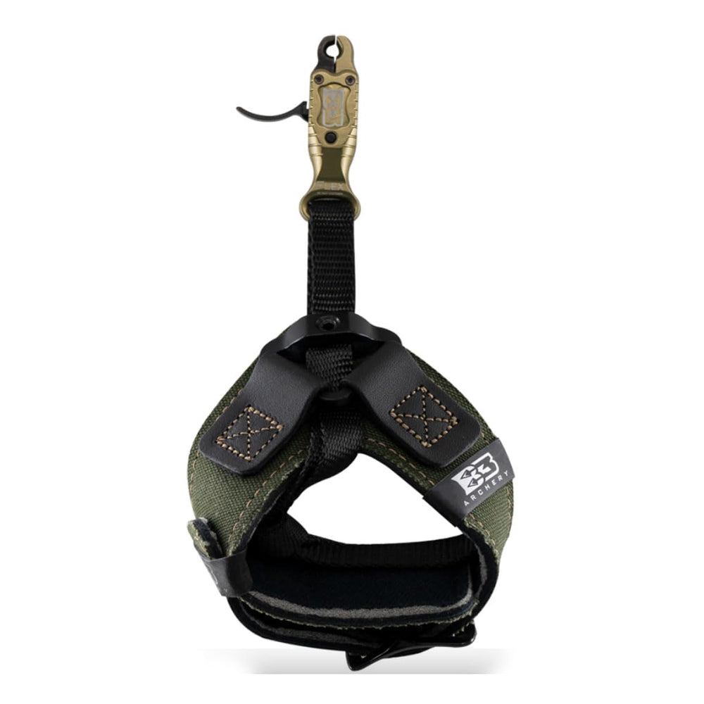 B3 Archery Rook Flex Connector Olive Drab enables smoother release adjustments for setups.