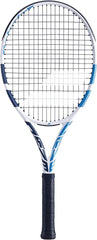 Babolat Evo Drive Women racket side profile highlights balanced feel.