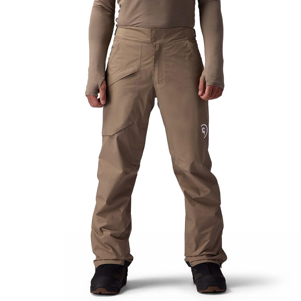Backcountry CrestCarver GORE-TEX Shell Pant front view in Fallen Rock showing protection and fit