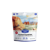 Backpacker's Pantry Fiesta Beef and Vegetable Bowl pack ready for on-the-go meals