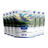 Backpacker's Pantry Lasagna pack shot, a convenient vegetarian outdoor meal for backpacking trips.
