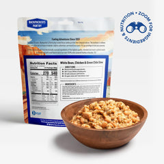 Backpacker's Pantry ready-to-eat stew serving—quick, hearty nourishment for outdoor adventures.