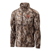 Badlands Flex LW quarter-zip grid-fleece provides warm, breathable coverage for all-day hunts.