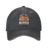 BAGME Funny Beavers hat front view for casual everyday wear and vintage style.