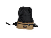 BAGS USA convertible backpack-waistpack front view in khaki, versatile everyday carry.