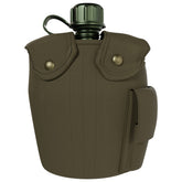 BaHoki Essentials aluminum canteen with cover for rugged outdoor hydration.