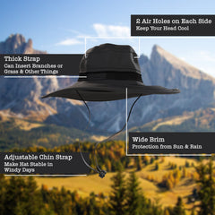 BaHoki Essentials hat with folded brim versatile for hikes
