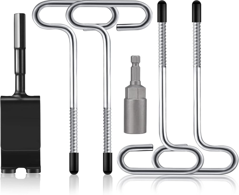 Baieasy ice anchor drill adapter kit components assembled