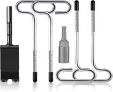 Baieasy ice anchor drill adapter kit components assembled