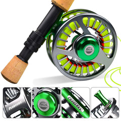 Baikalbass fly reel CNC-machined aluminum body emphasizes precision and corrosion resistance.