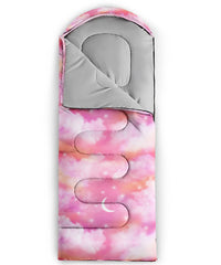 BailiPromise Pink Cloud sleeping bag foot-zip shows adjustable ventilation for seasonal comfort.