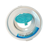 Front view of bait bucket lid fitting 3.5 and 5 gallon buckets