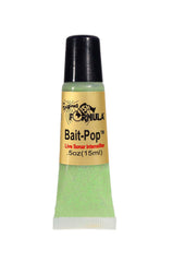 Bait-Pop Bass Formula Chartreuse bottle for easy attractant application