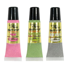 Bait-Pop Jacob Wheeler Pro Pack chartreuse tube enhances scent and target area on sonar.