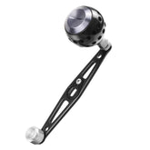 Aluminum alloy baitcasting power handle with rocker arm – close-up