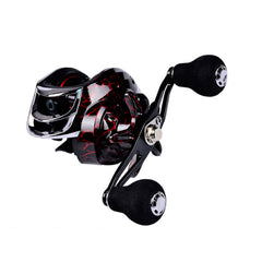 Baitcasting reel showing 7.1:1 gear ratio