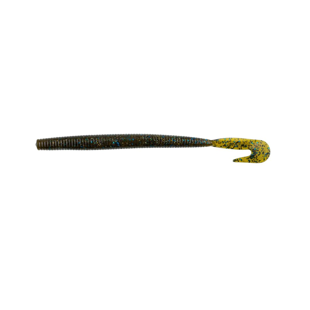BAITFUEL Big Bopper Worm in tilapia magic color designed to attract bites.