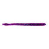 BAITFUEL Finesse Worm in junebug shows lifelike motion for finesse bass fishing.