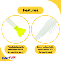 BAITFUEL GO2 Shrimp high-impact finishes match forage under varied light.
