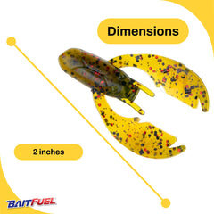 BAITFUEL Tiny PACA Chunk solid body stays secure on all rigs.