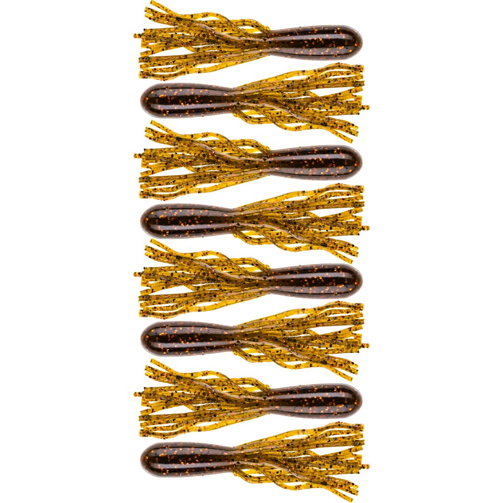 NetBait BaitFuel Tubes 2.5-Inch in brown pumpkin copper for drop shot.