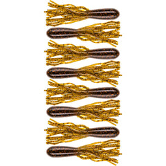 NetBait BaitFuel Tubes 2.5-Inch in brown pumpkin copper for drop shot.