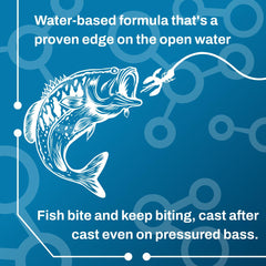 BAITFUEL X65 in use during casting to expand the strike zone and draw bites.