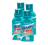 BAITFUEL X65 Saltwater Gel bottle for easy lure application and attraction.