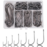 Baitholder fishing hooks kit 145 pieces - close up