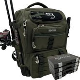 Baitium 40L Fishing Backpack in green color front view