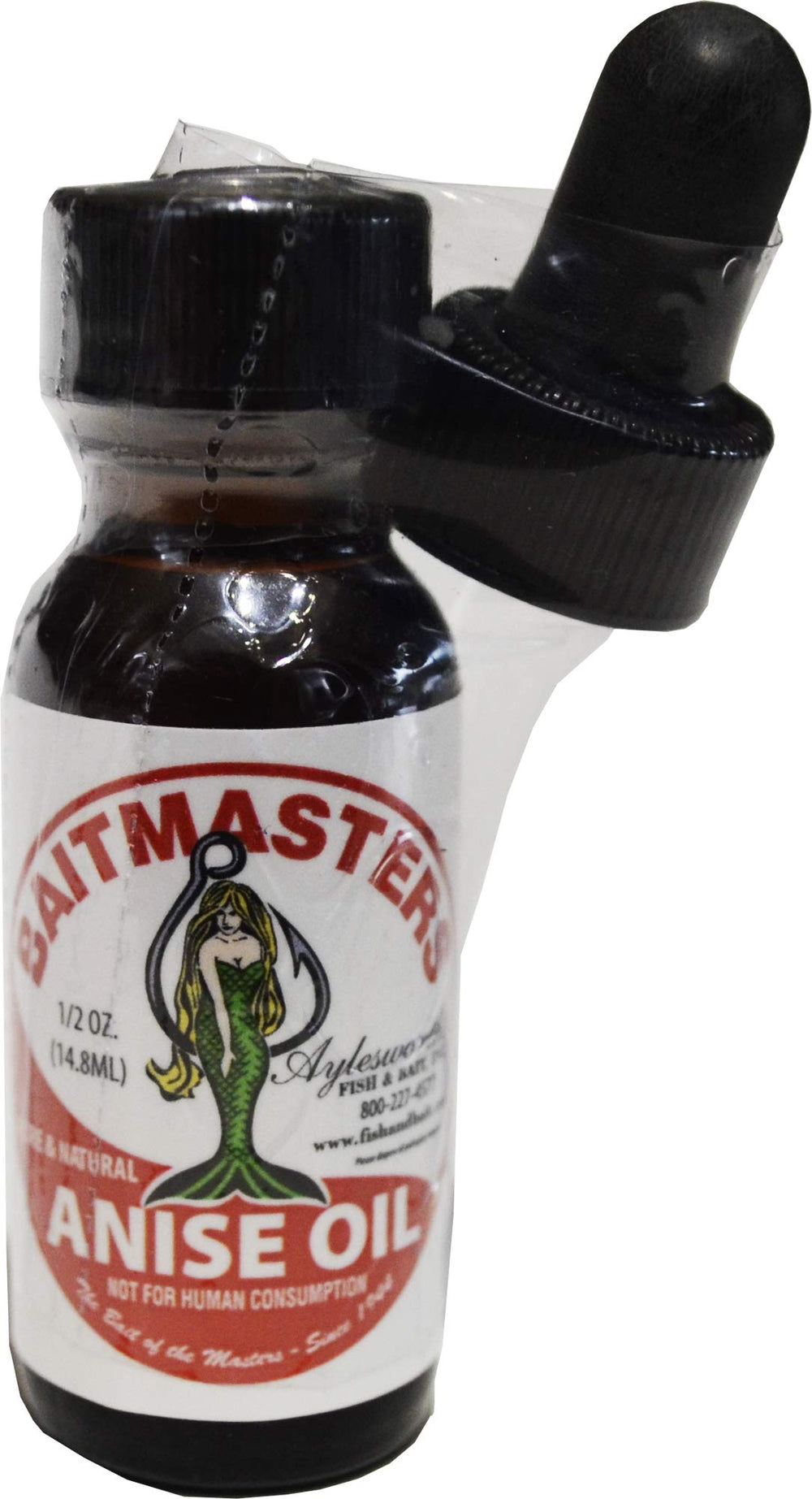 Baitmasters Anise Oil 1/2 Ounce bottle with dropper