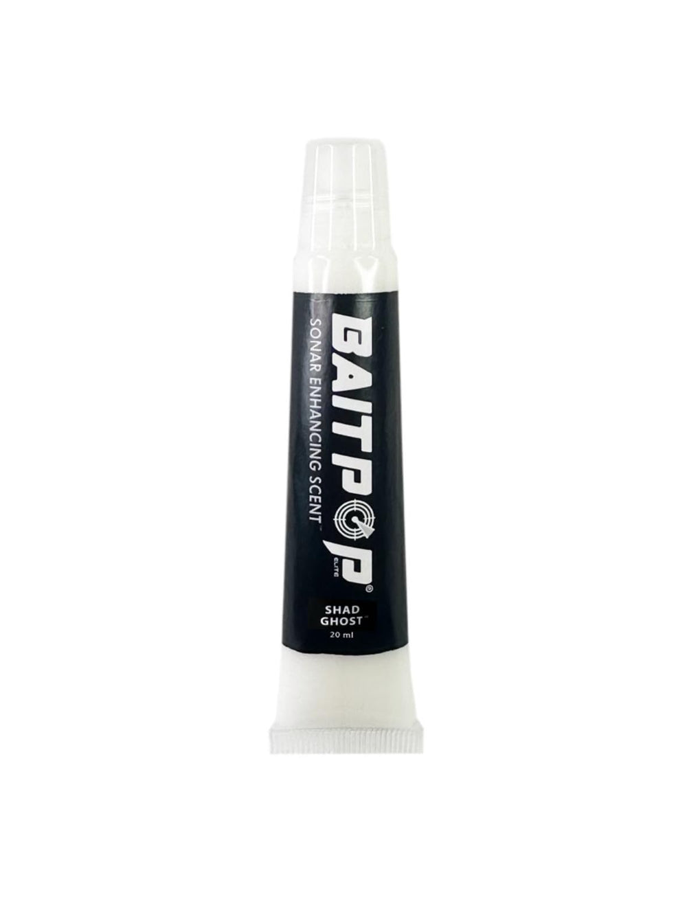 BAITPOP Elite Series Sonar Enhancing Scent bottle with Shad Ghost label