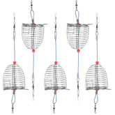 Balacoo 5Pcs stainless steel bait cages – front view