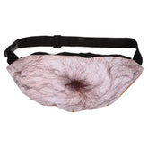 Balacoo anti-theft waist bag with 3D belly print protects belongings on the go.