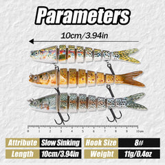 Balifly vivid color coating and 3D eye design simulate real prey for bass.
