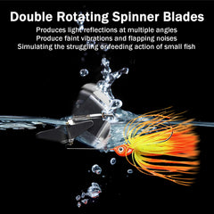 Silicone skirts and elastic material detail of Balifly Buzzbaits
