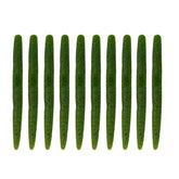 Balifly green soft worm with hook-slot design for snag-free bass presentations