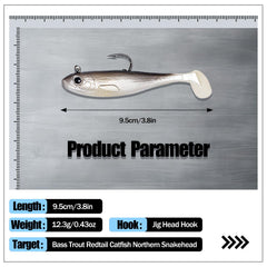 Balifly jig head setup shows sturdy high-carbon steel for strong strikes.