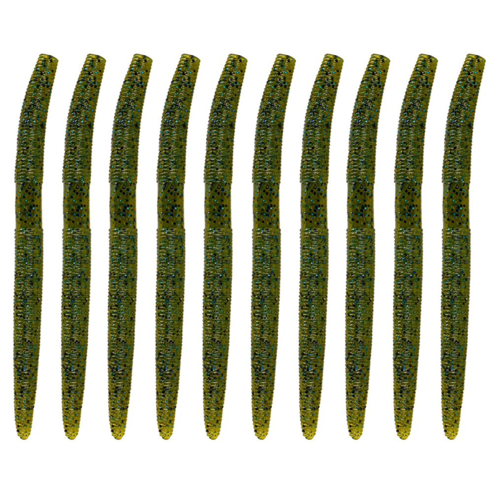 Balifly salt infused worm shows sinking action for bass