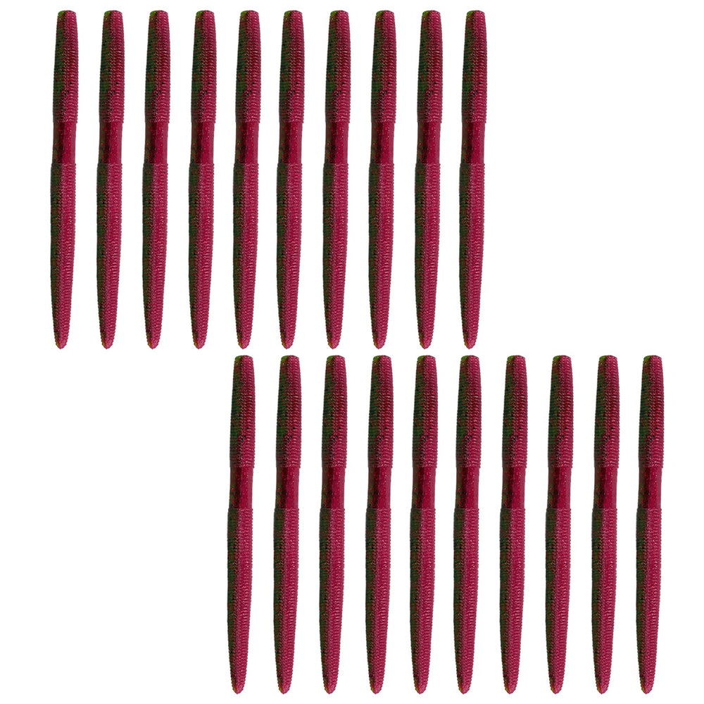 Balifly soft plastic worm with salt-infused sinking action attract bass in deep water.